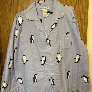 Penguin Print Pajama Set